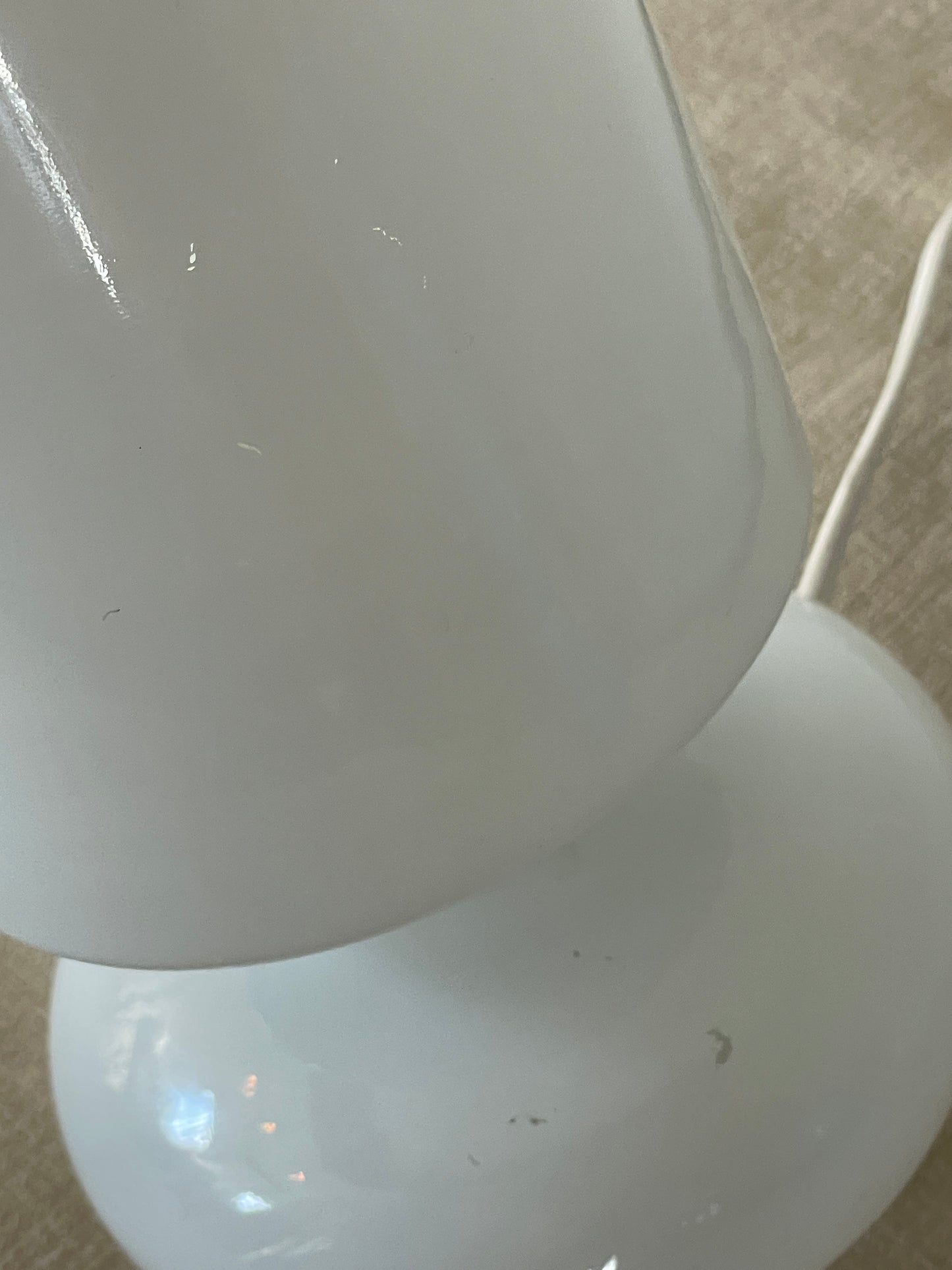 Vintage White Glass  Lykta Ikea Lamp