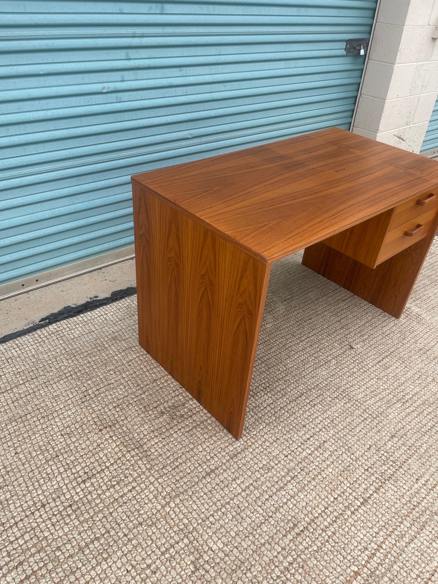 Vintage Danish Teak 2-Drawer Desk