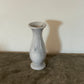 Grey and White Marble Tapered Bud Vase