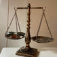 Bronzed Metal Stationary Libra Scale of Justice