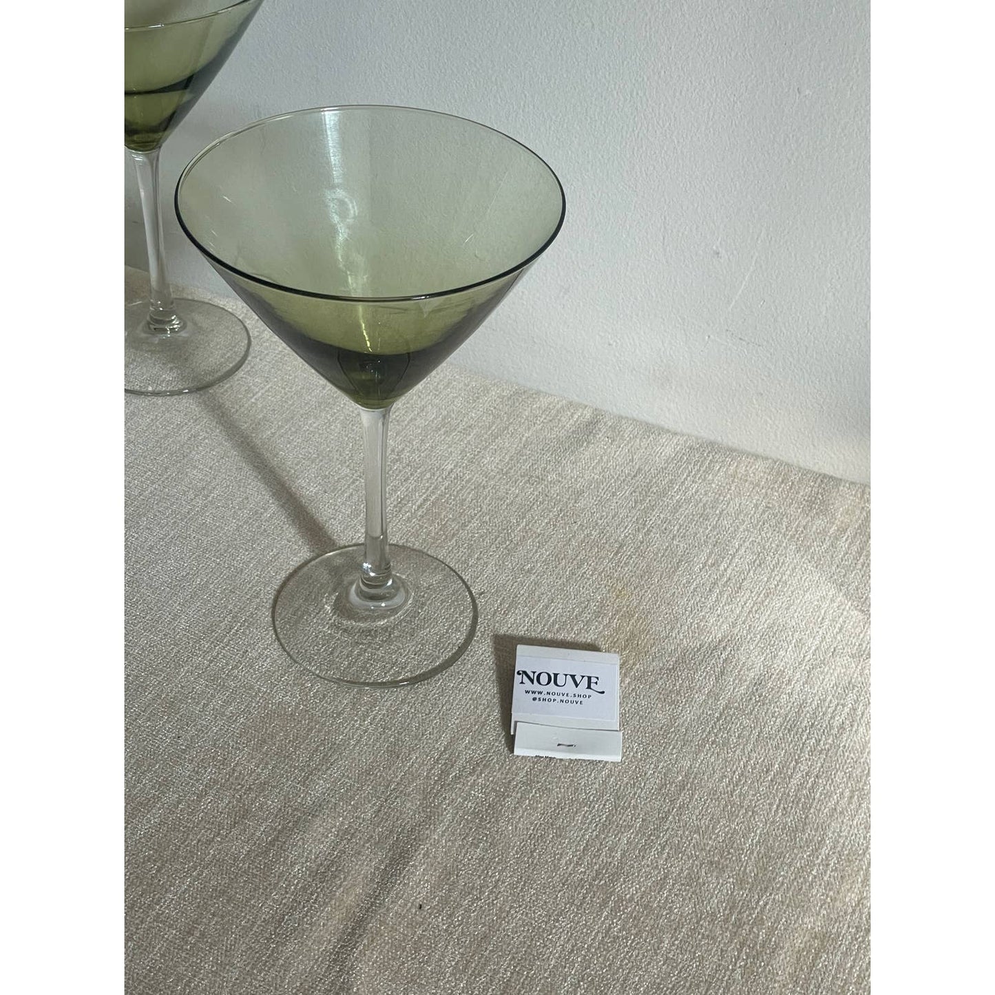 Green Martini Glasses - Set 9