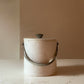 Quartz Ice Champagne Bucket with Silver Hardware by Tahari