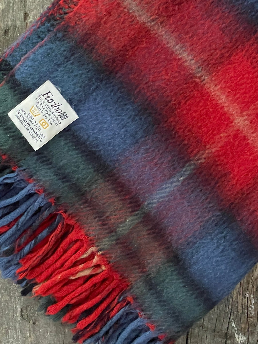 Faribo Deep Hued Plaid Blanket