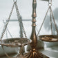 Bronzed Metal Stationary Libra Scale of Justice