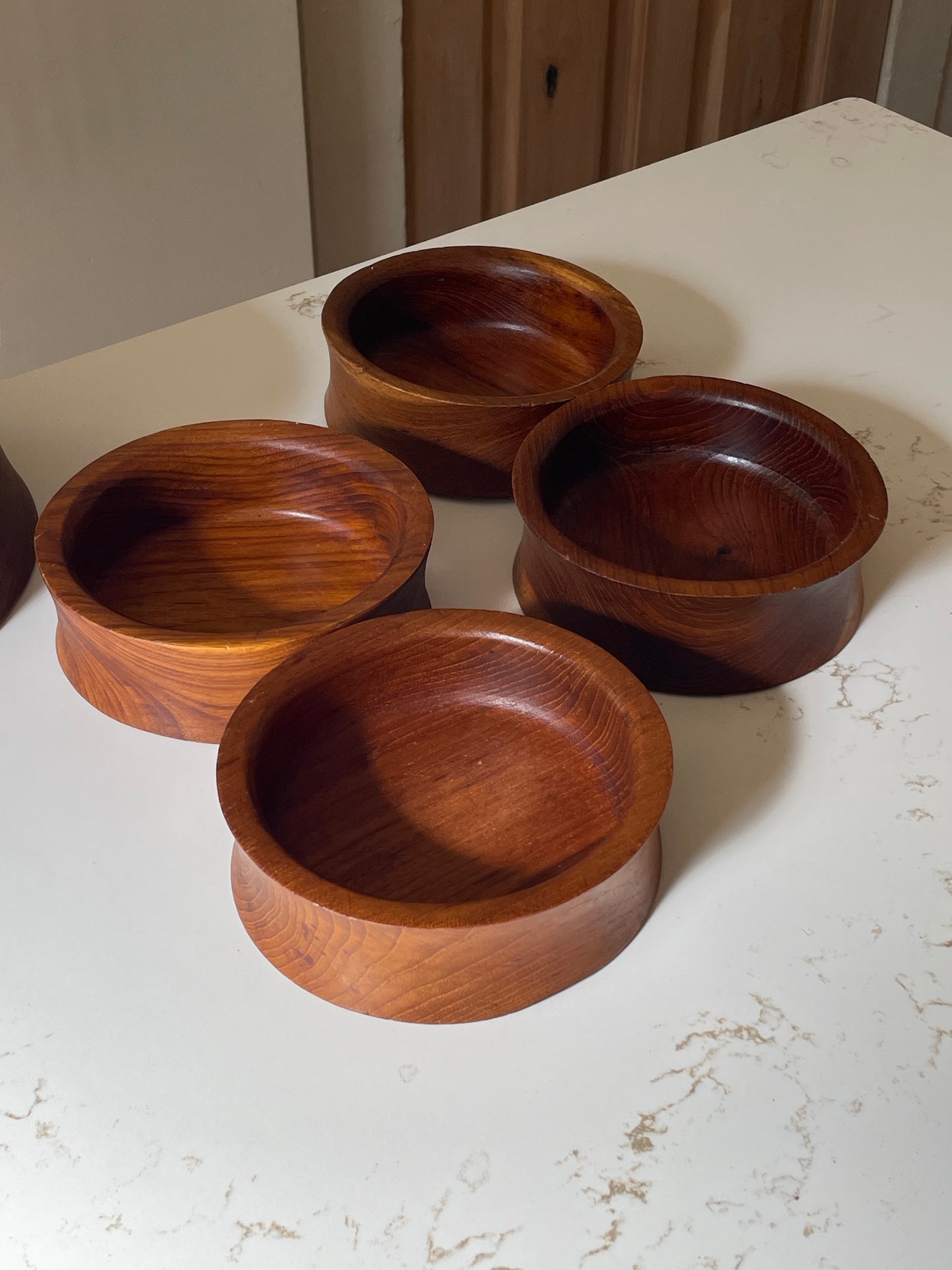 Vintage 1970s Teak Salad Bowl Set by Kalmar