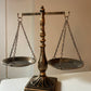 Bronzed Metal Stationary Libra Scale of Justice