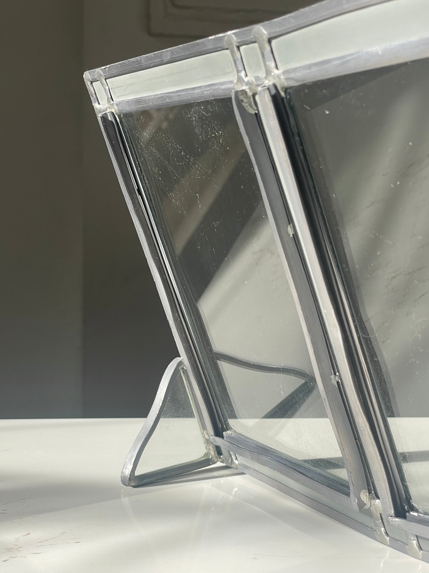 Handwelded Glass and Metal Picture Frame
