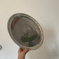 Vintage Silver plated Towle Tray with Mother of Pearl Inlay