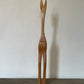 Tall Wood Carved Deer