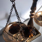 Bronzed Metal Stationary Libra Scale of Justice