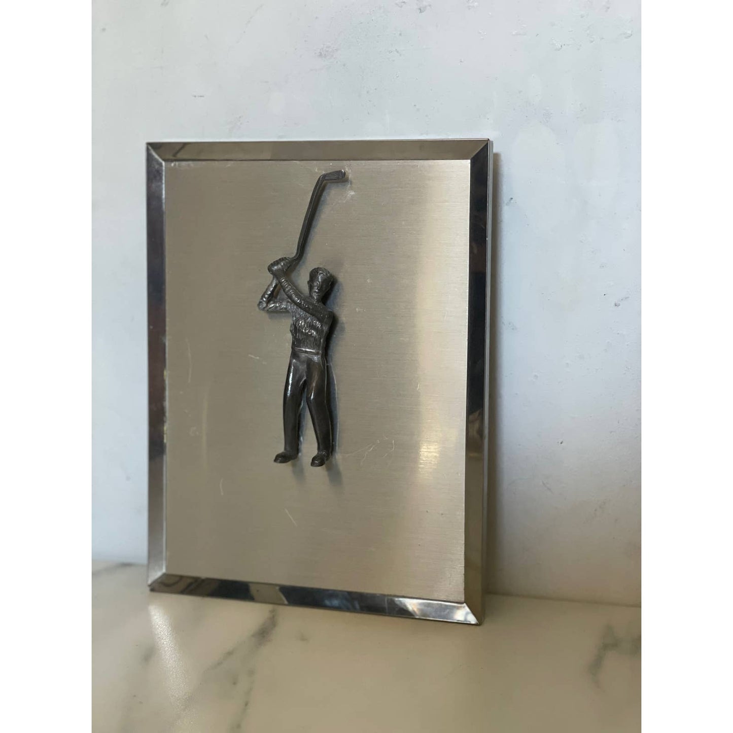 1975 Metal Golfer Art by Cathedral Arts