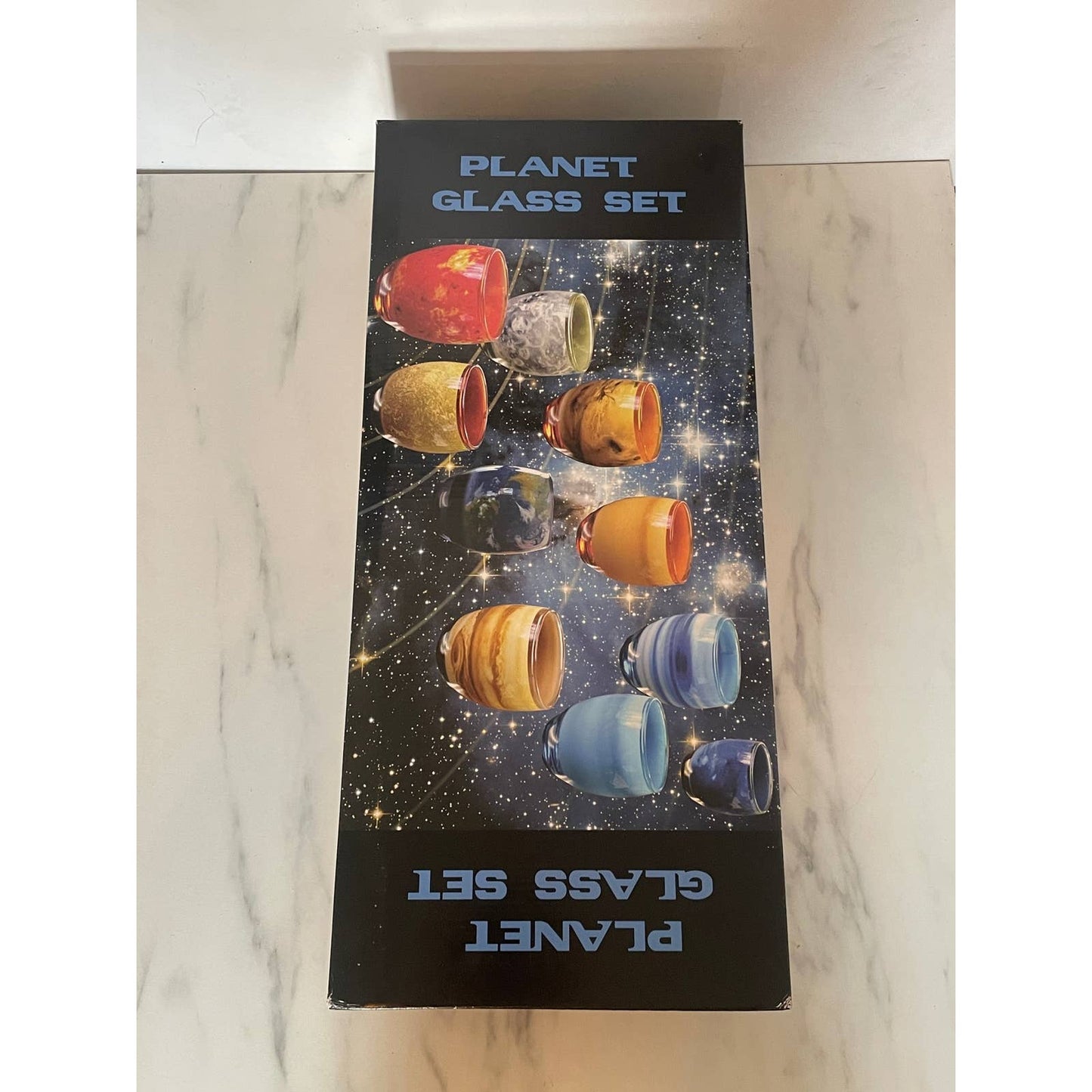 Y2K Solar System (Includes Pluto) Glass Candle Votives