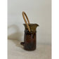 Bamboo Handled Handmade Ceramic Pitcher (2 servings)