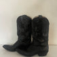 90’s Nocona Size 9  Black Leather Western Boots