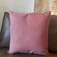 French Check Red and White Handsewn Accent Pillow