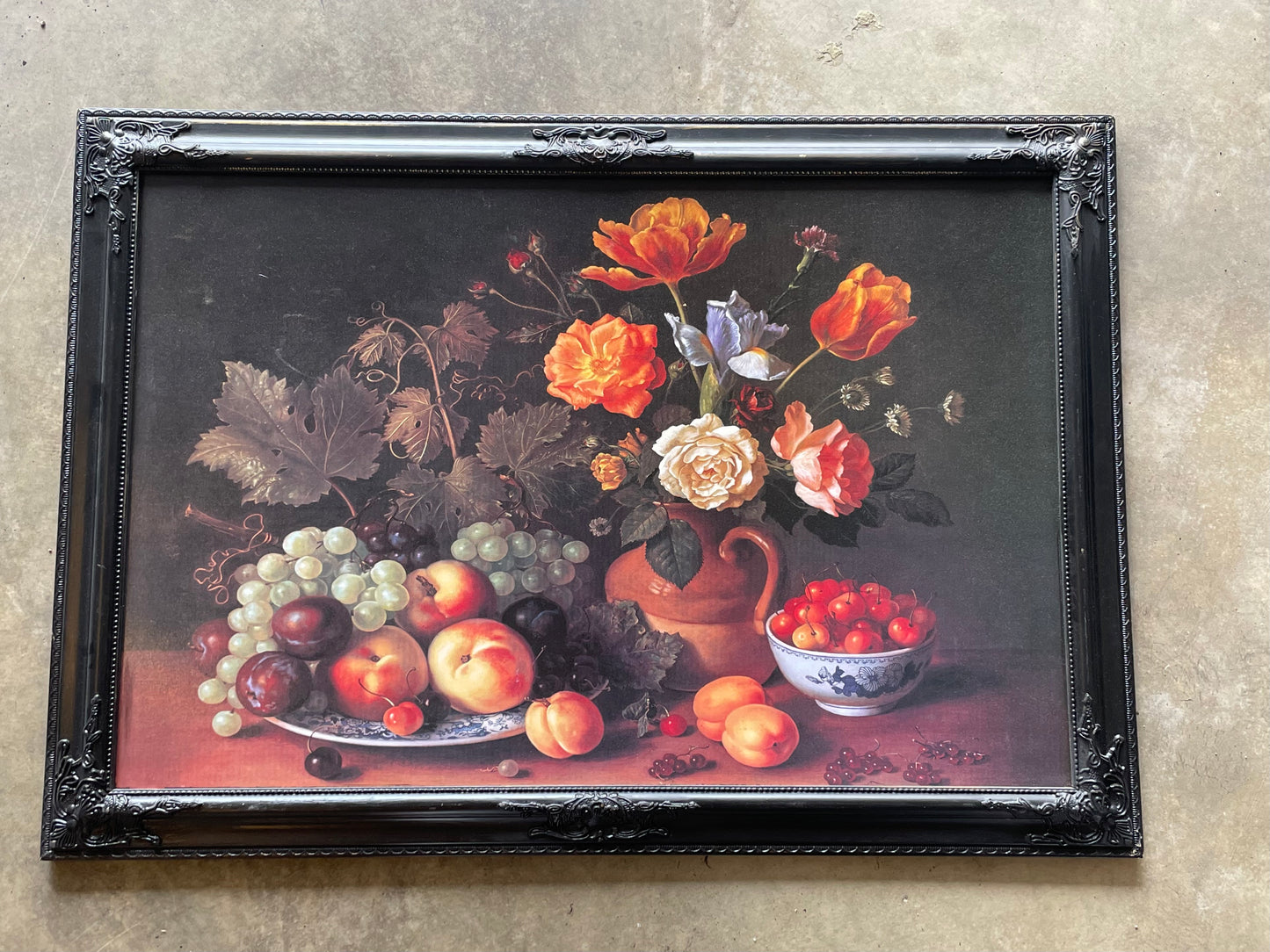 Still Life with Fruit & Flowers Fine Art in Giclée