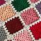 Hand Crocheted ColorBlock Patchwork Blanket