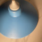 Vintage Matte Sky Blue Metal Pendant Plug Light