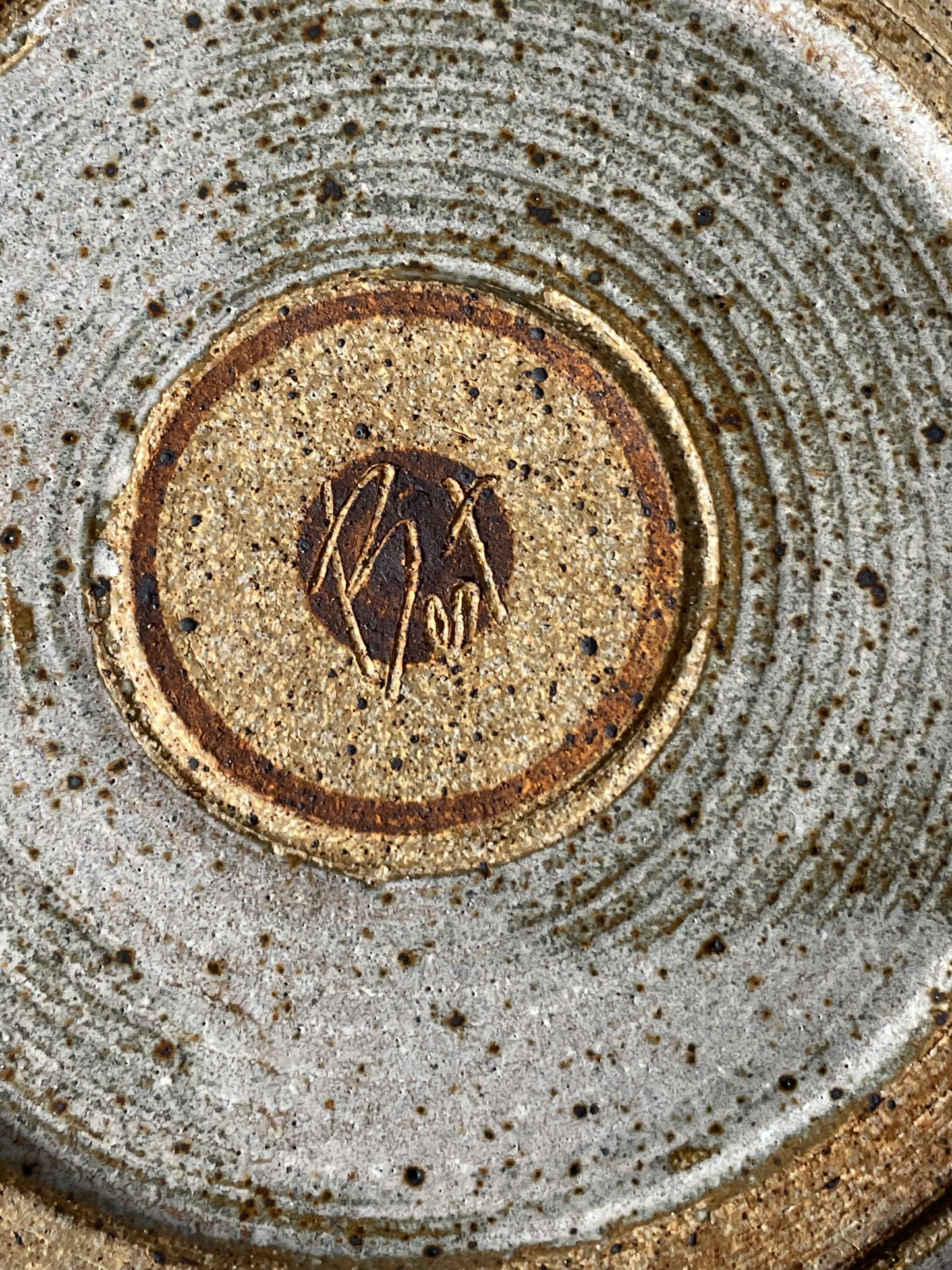 Studio Pottery Plate by Bert