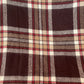 Smaller Vintage Faribo Brown Plaid Blanket - Made in USA