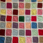 Hand Crocheted ColorBlock Patchwork Blanket