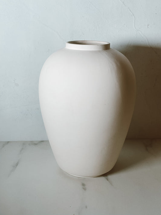 1976 Bisque Bone White Vase