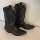 90’s Nocona Size 9  Black Leather Western Boots