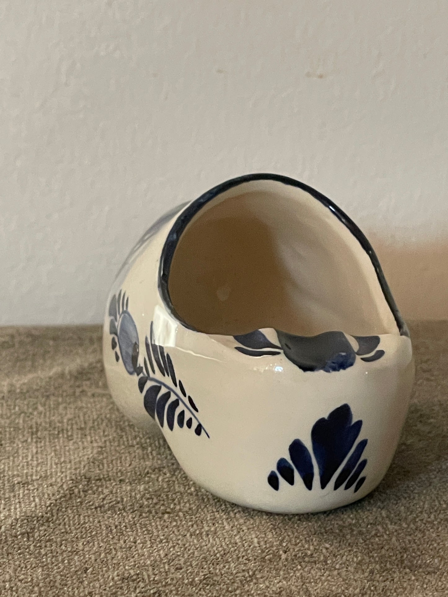 Delft Porcelain Clog Ash tray  Handpainted in Holland