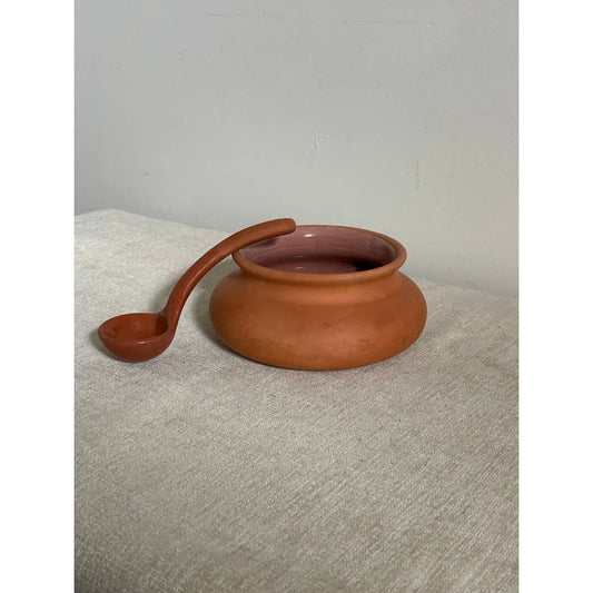 Terracotta Salsa Bowl and Spoon