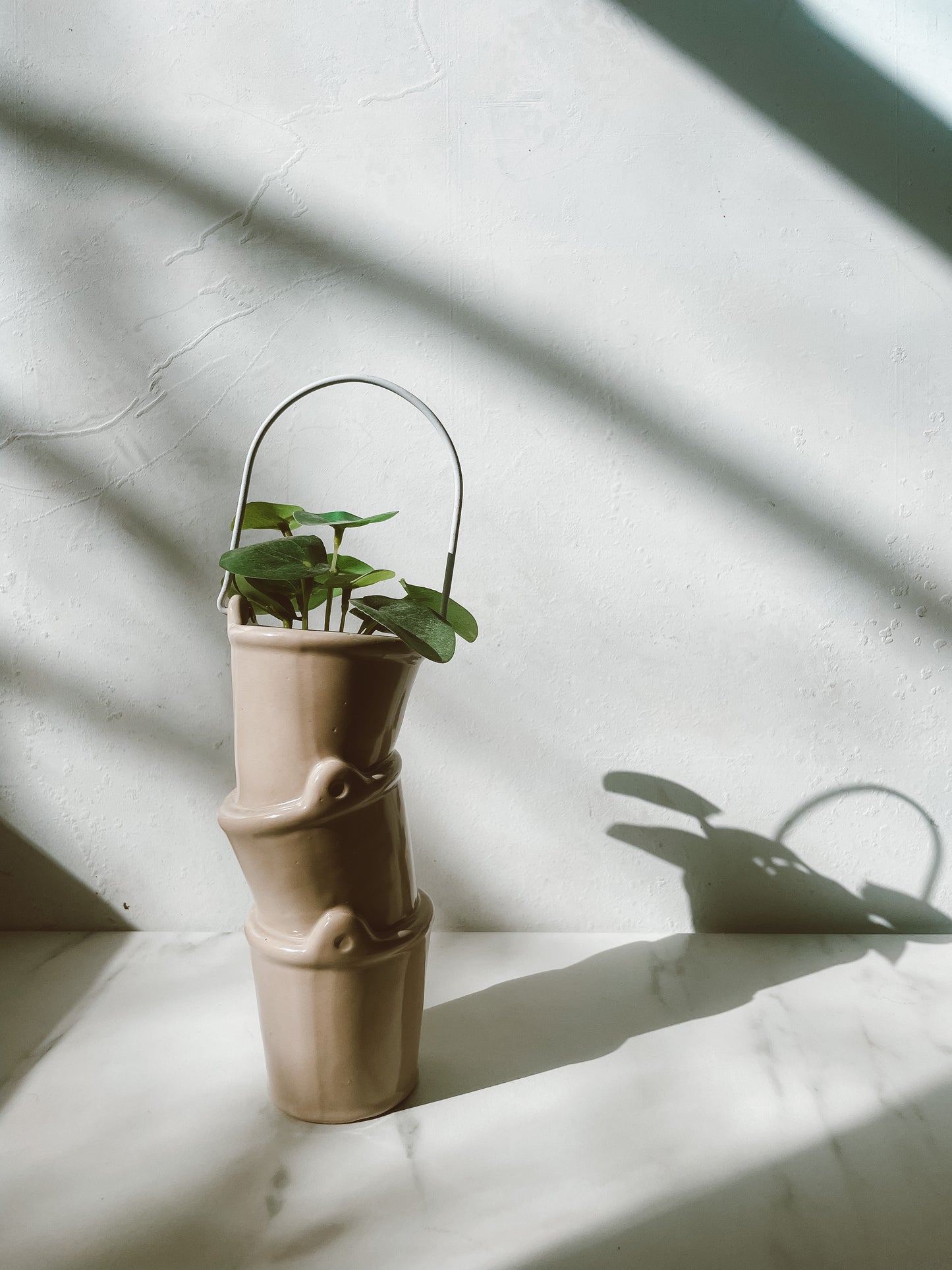 Ceramic Stack of Buckets Small Planter Pot