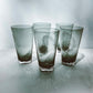 Gray Crinkle Glassware set of 5