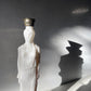 60s White Glass Grecian Avon Body Oil Bottle