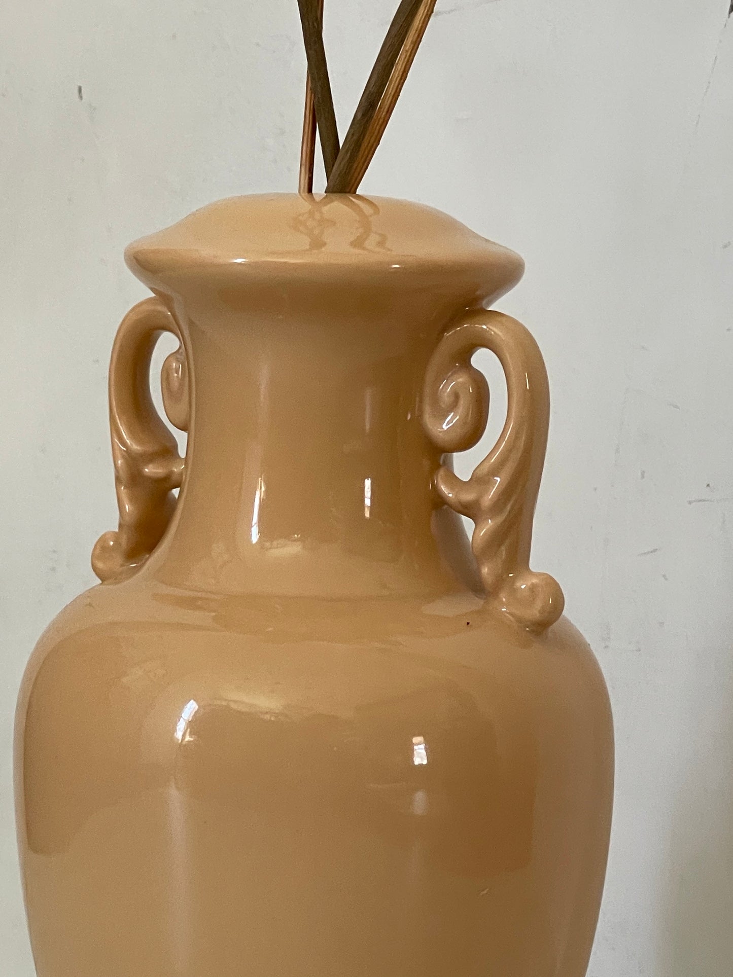 Peach Dried Sprig Vase