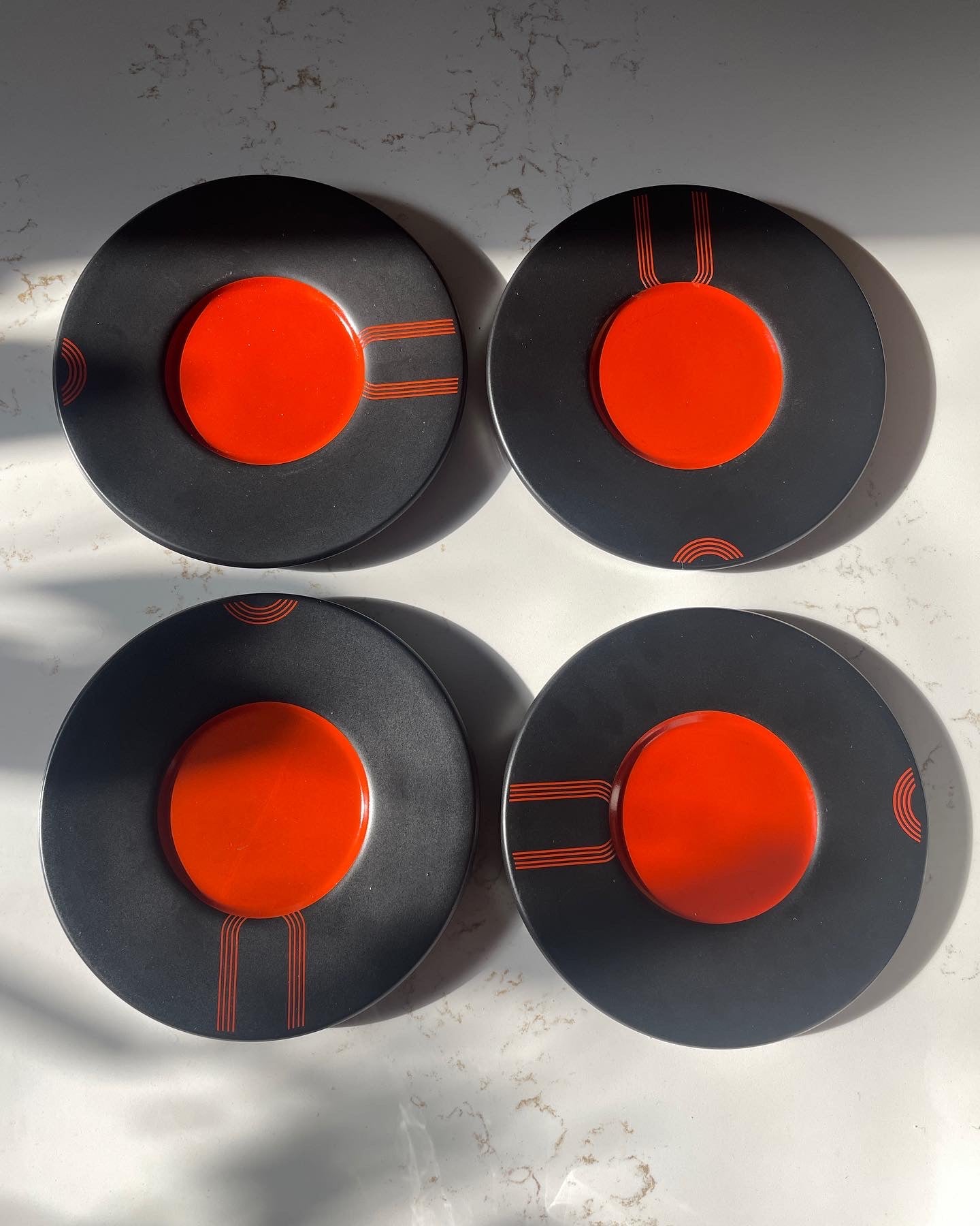 Vintage Ikea Record Player Appetizer Plates