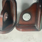 Vintage "Jans of London" Made In England Wood Bookends