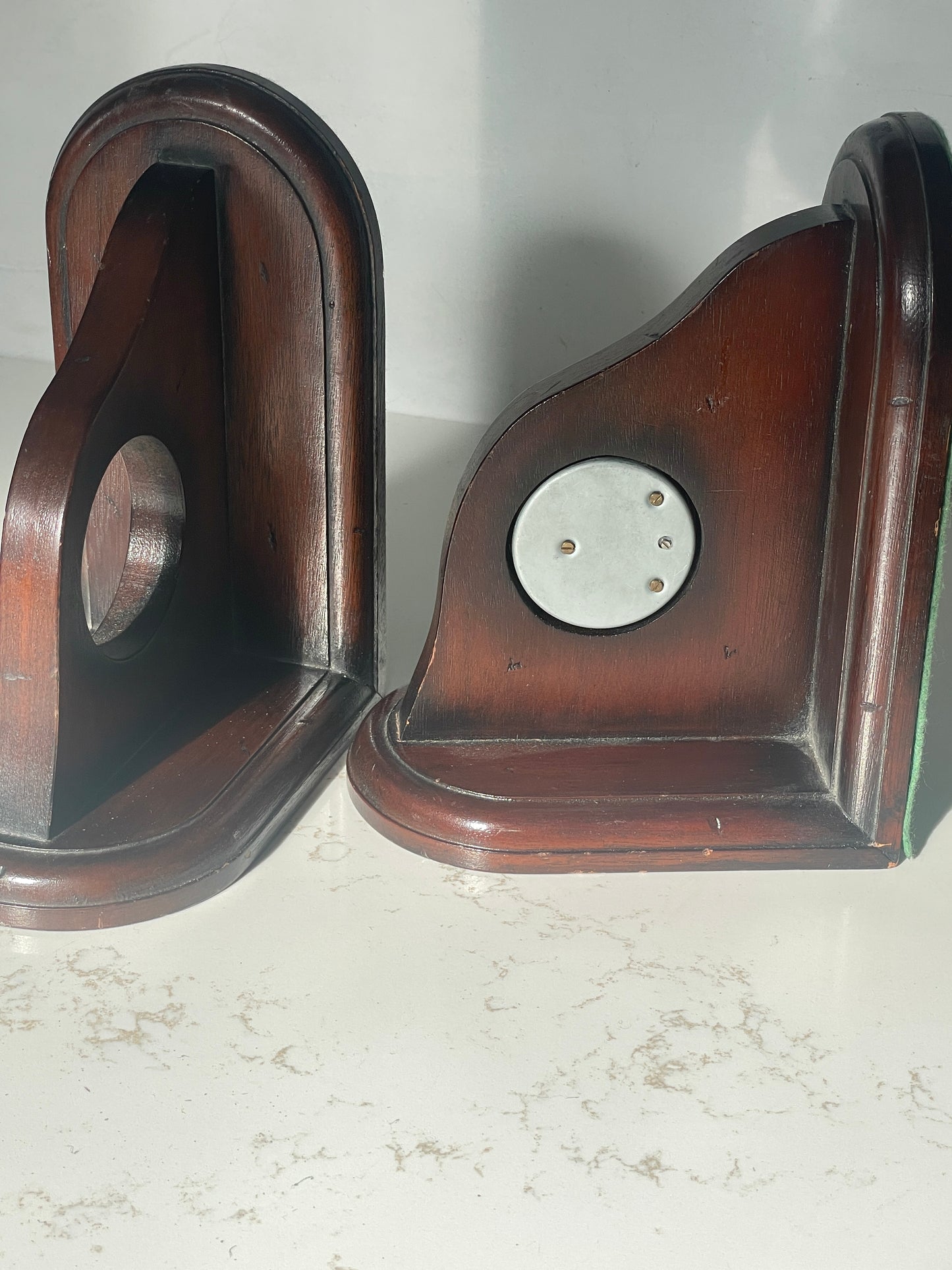 Vintage "Jans of London" Made In England Wood Bookends