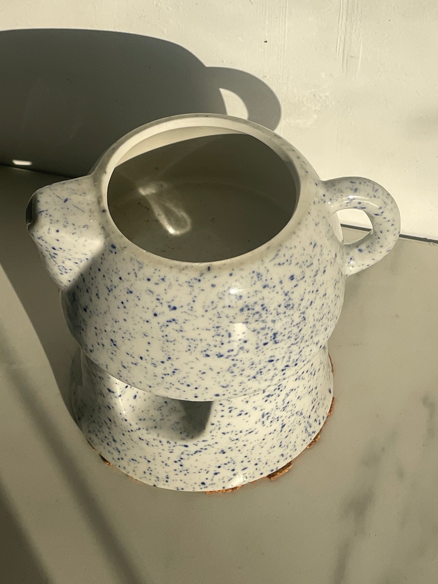 Speckled Gray Teapot Oil Warmer