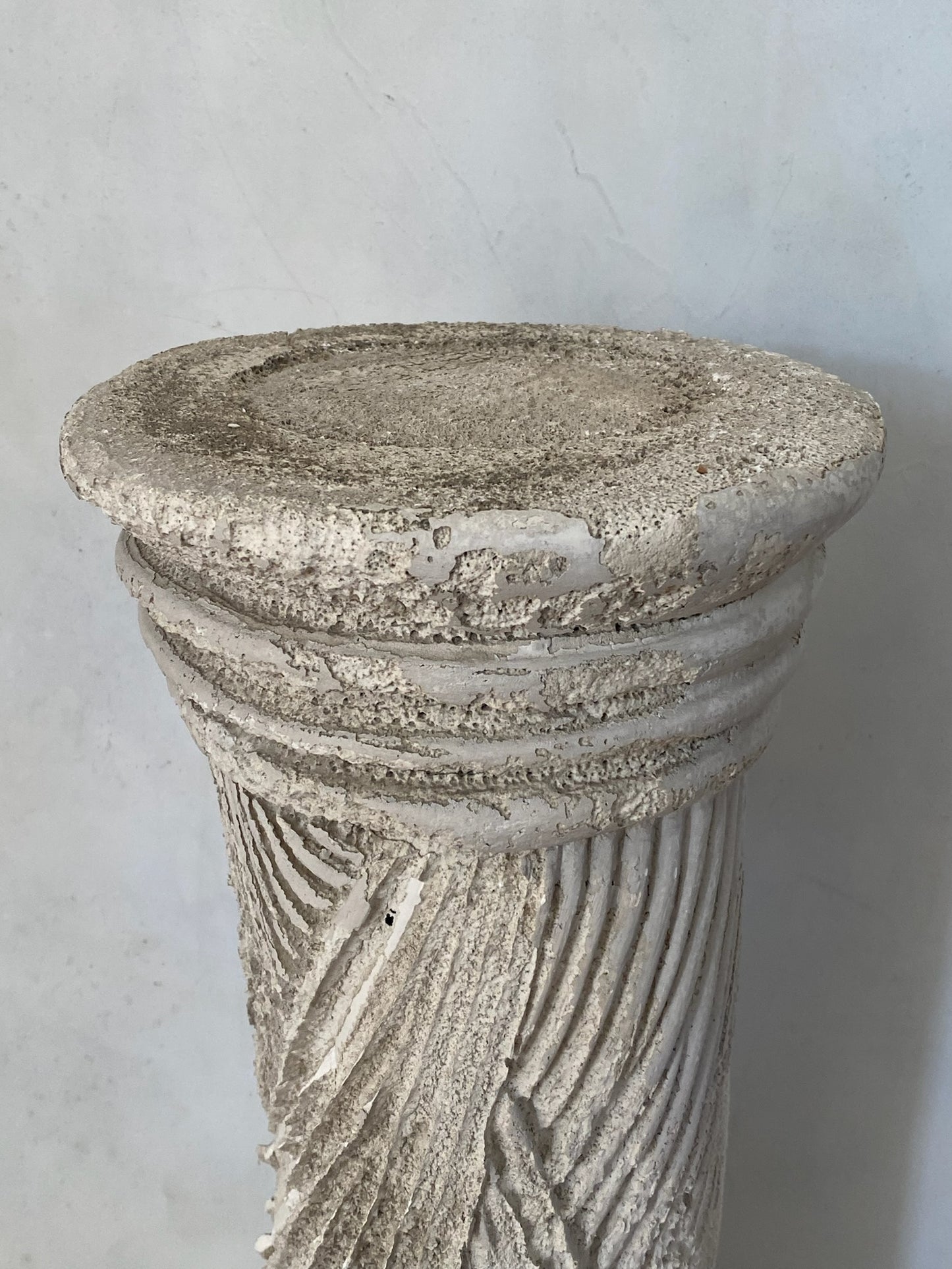 Large Plaster Greek Column Pedestal