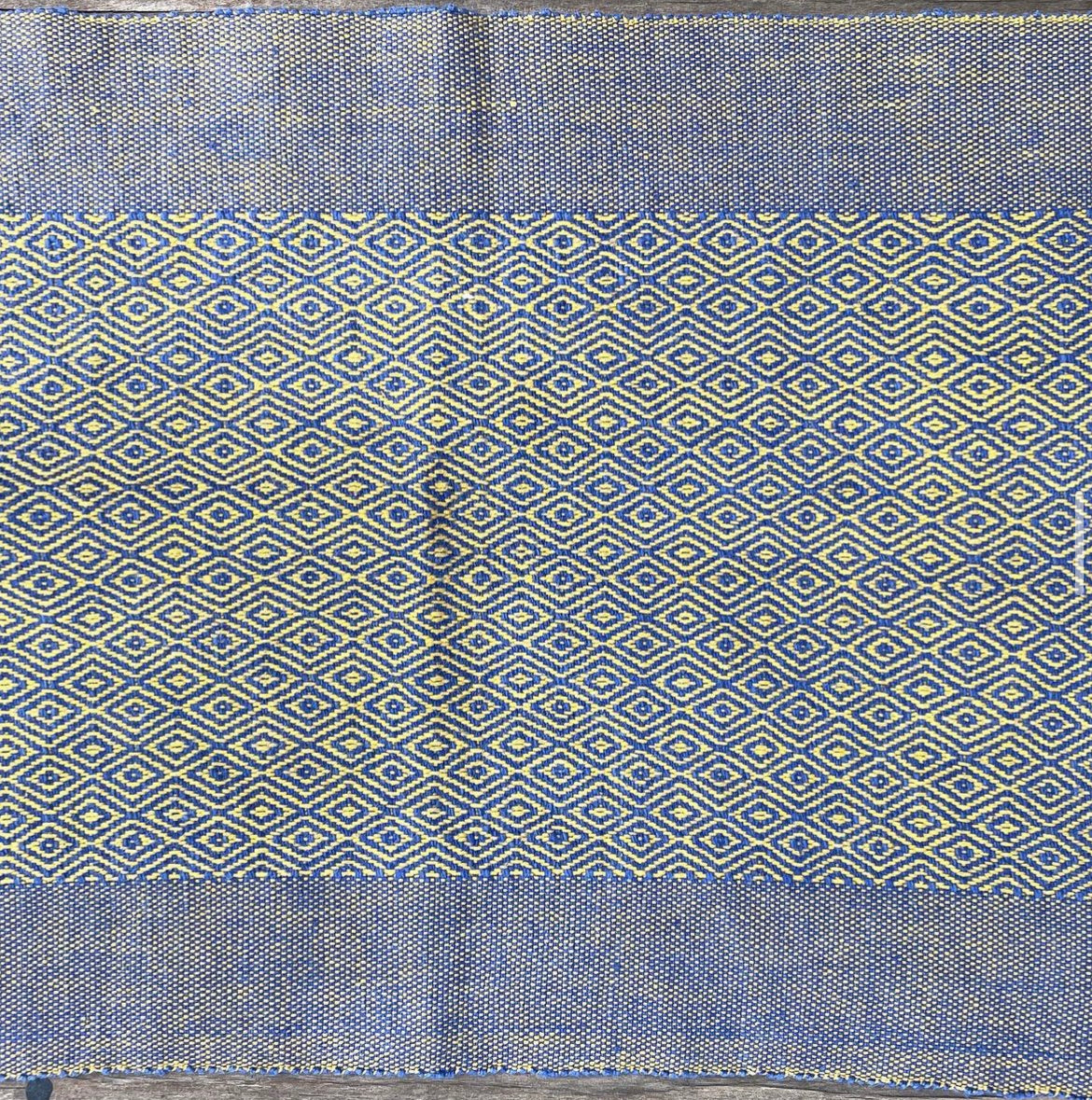 Blue and Yellow Gold Handwoven and Dyed Placemats