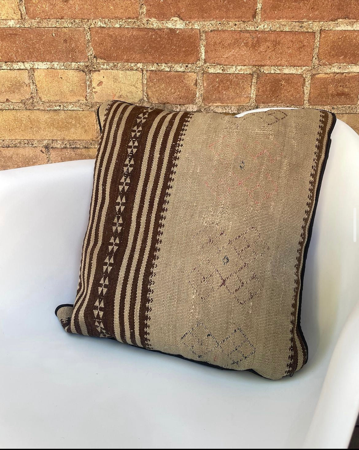 Neutral Kilim Pillow