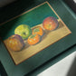 Green Framed Winter Fruit Pastel - Signed Tsutomu