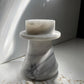 Gray Marble Tea Light Candle Holder