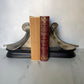 Silver Feather Scroll Heavy Bookends