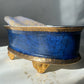 Royal Blue & Gold Porcelain Centerpiece Bowl
