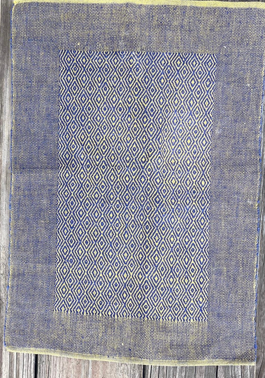 Blue and Yellow Gold Handwoven and Dyed Placemats