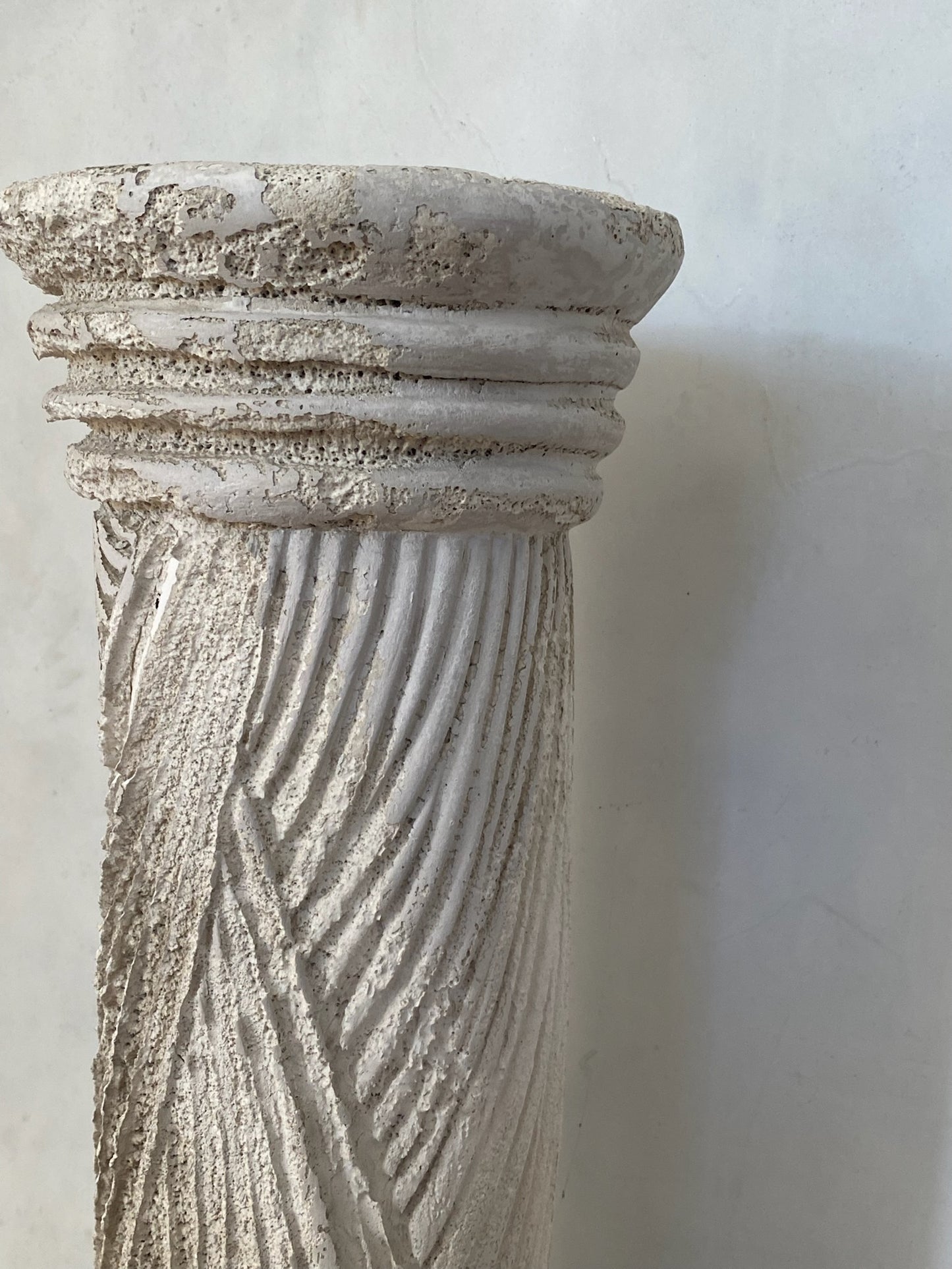 Large Plaster Greek Column Pedestal