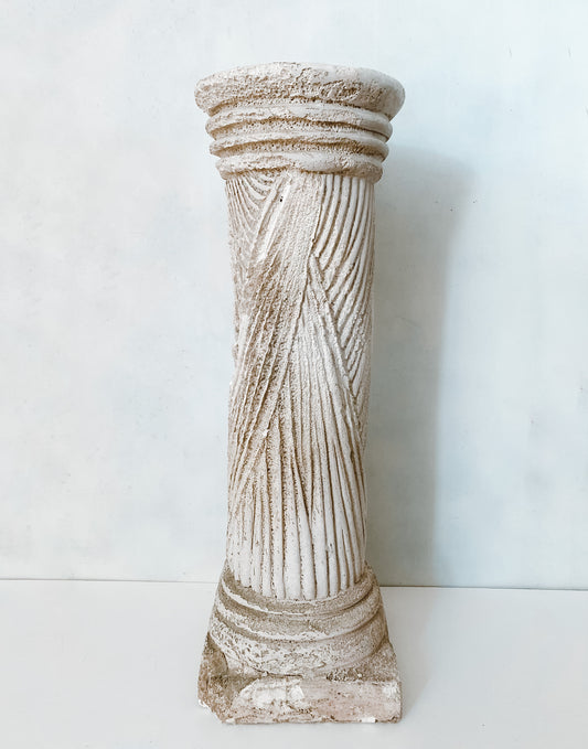 Large Plaster Greek Column Pedestal