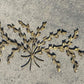 Gold Metal Leaf Branch Bouquet Wall Art